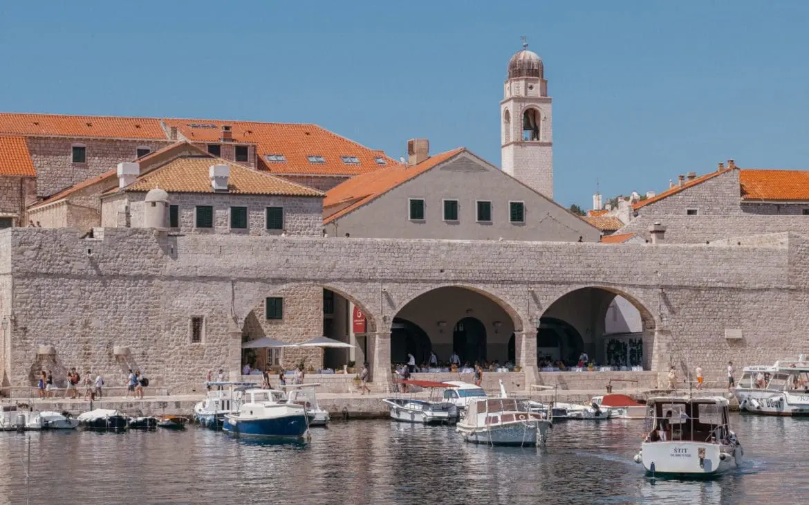 dubrovnik port CROATIA IN OCTOBER