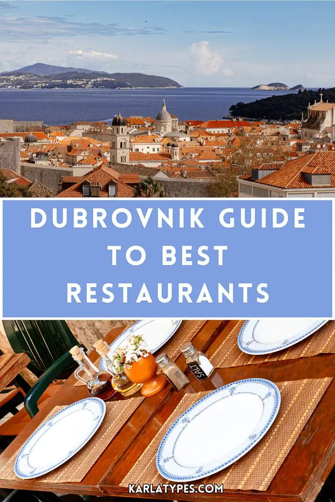 Scenic view of Dubrovnik with dining