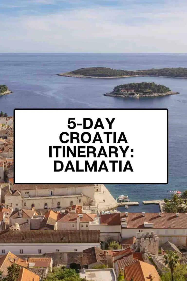 5 days in croatia itinerary