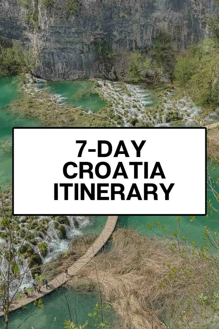 7 days in croatia itinerary