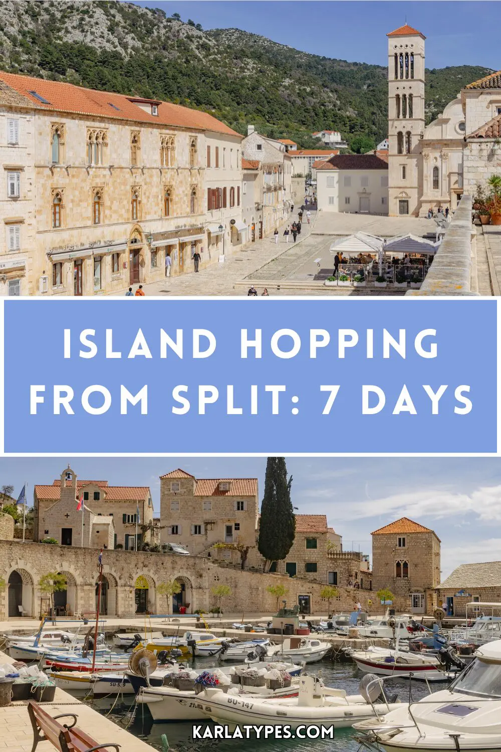 island hopping from split