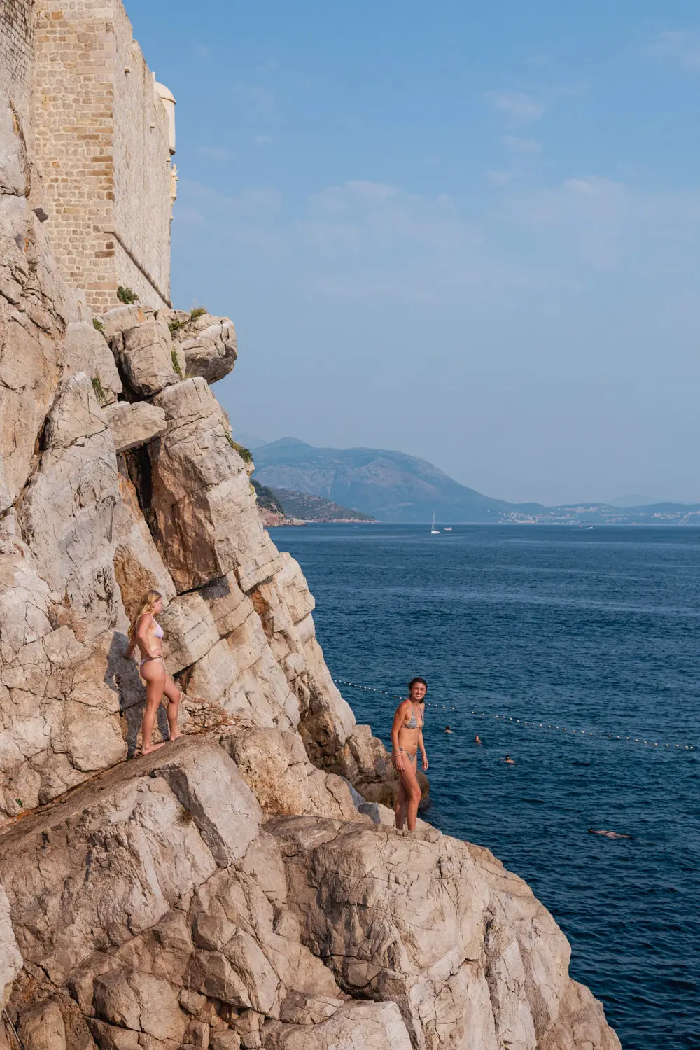 cliff jumping in dubrovnik