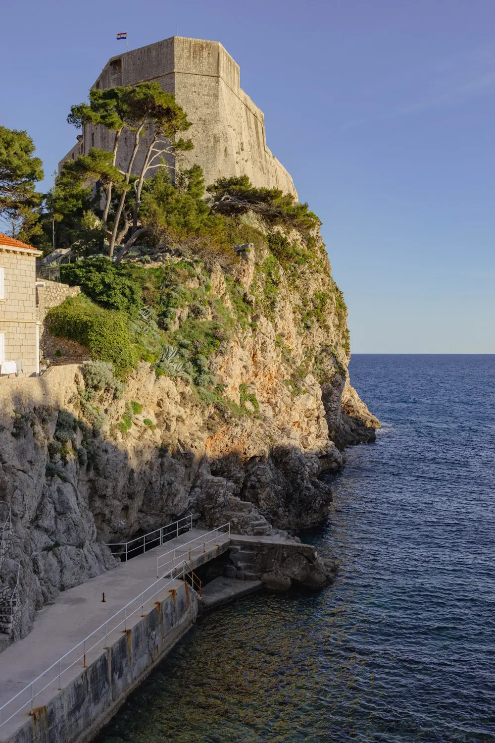 cliff jumping in dubrovnik