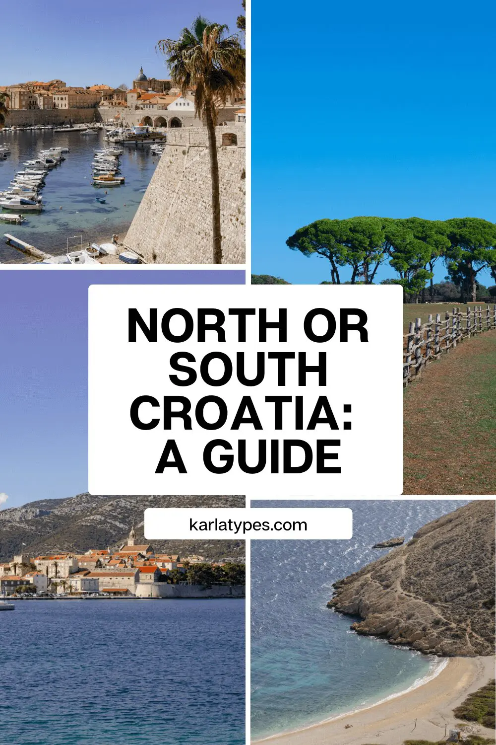 north or south croatia