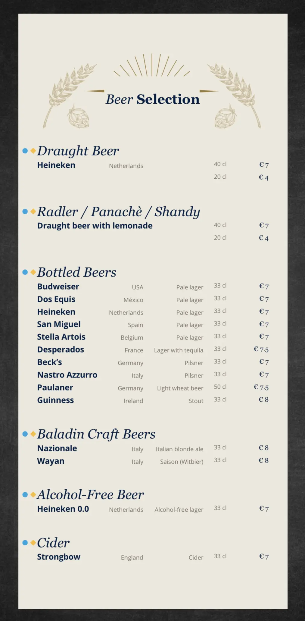 msc drinks packages