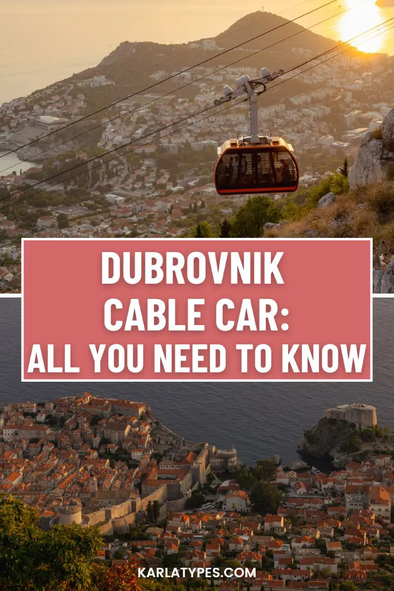 dubrovnik cable car guide