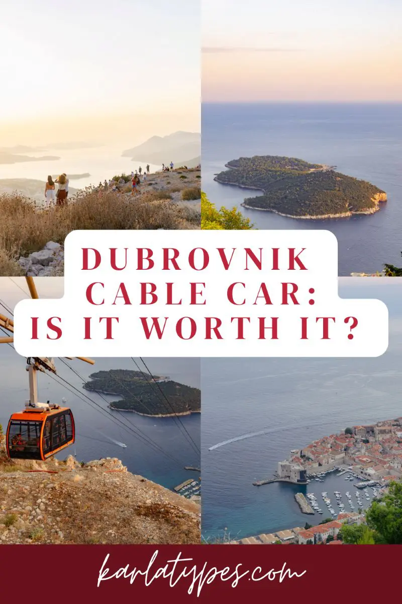 Scenic views from Dubrovnik cable car.