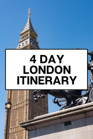 4 day london itinerary