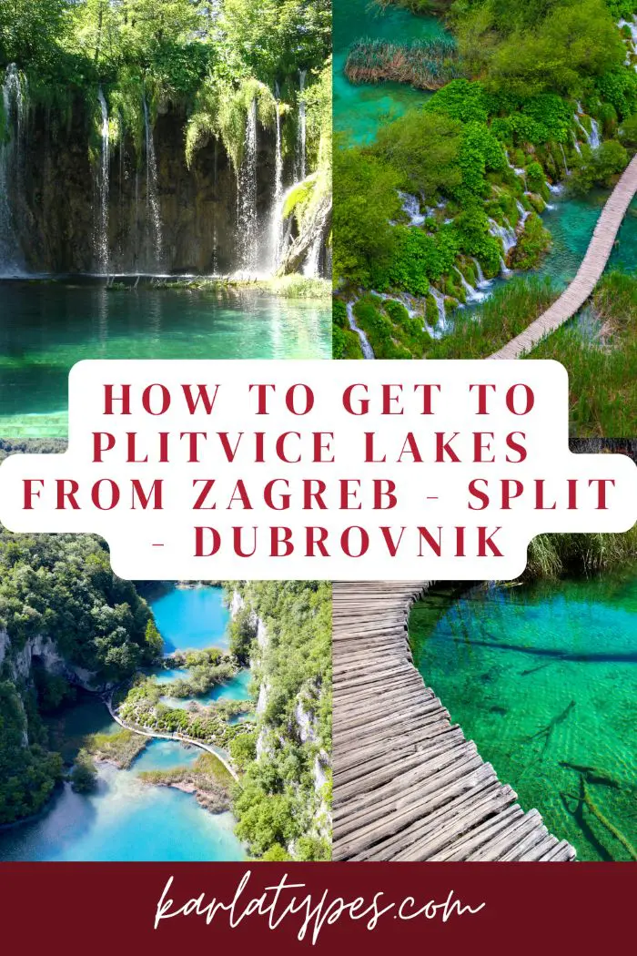 Beautiful Plitvice Lakes with pathways