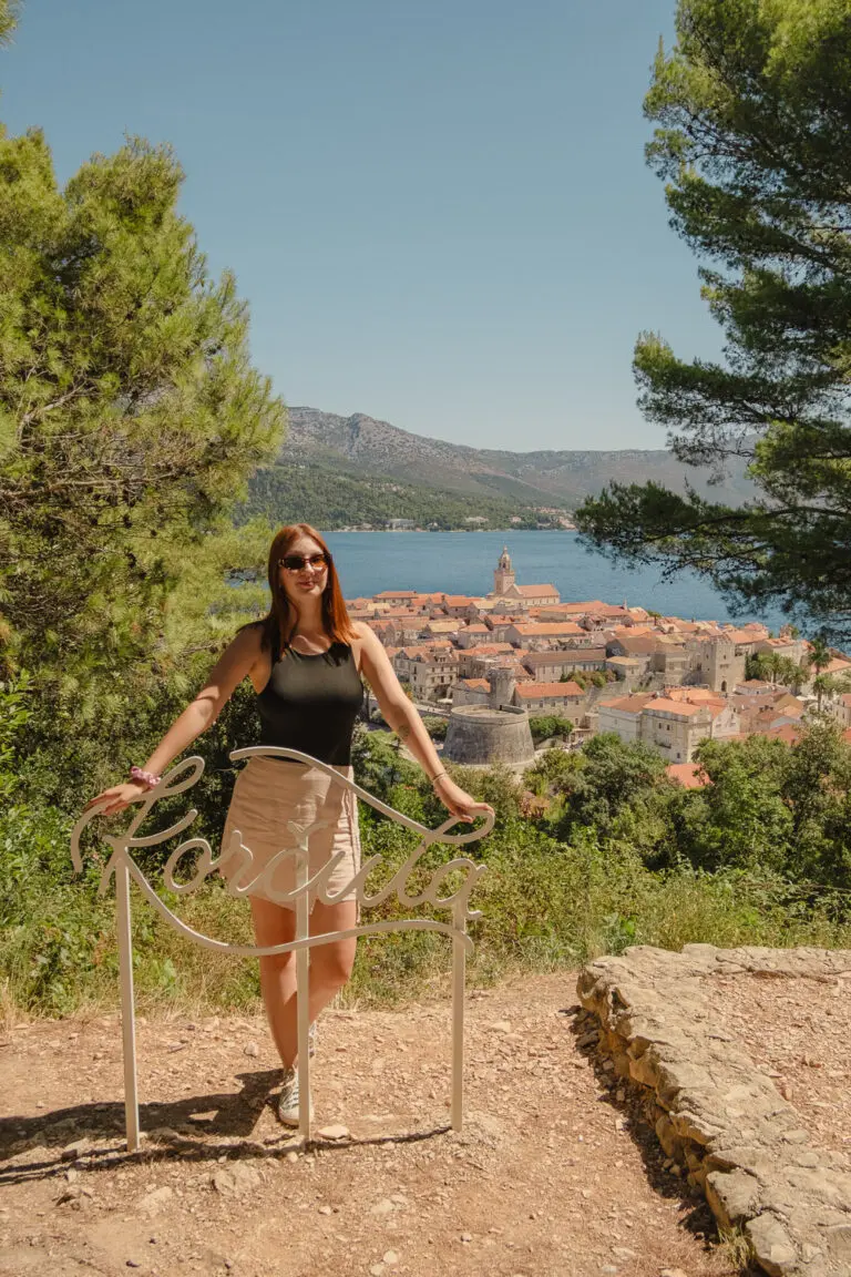 Dubrovnik Old Town and Adriatic Sea in Croatia karla in korcula