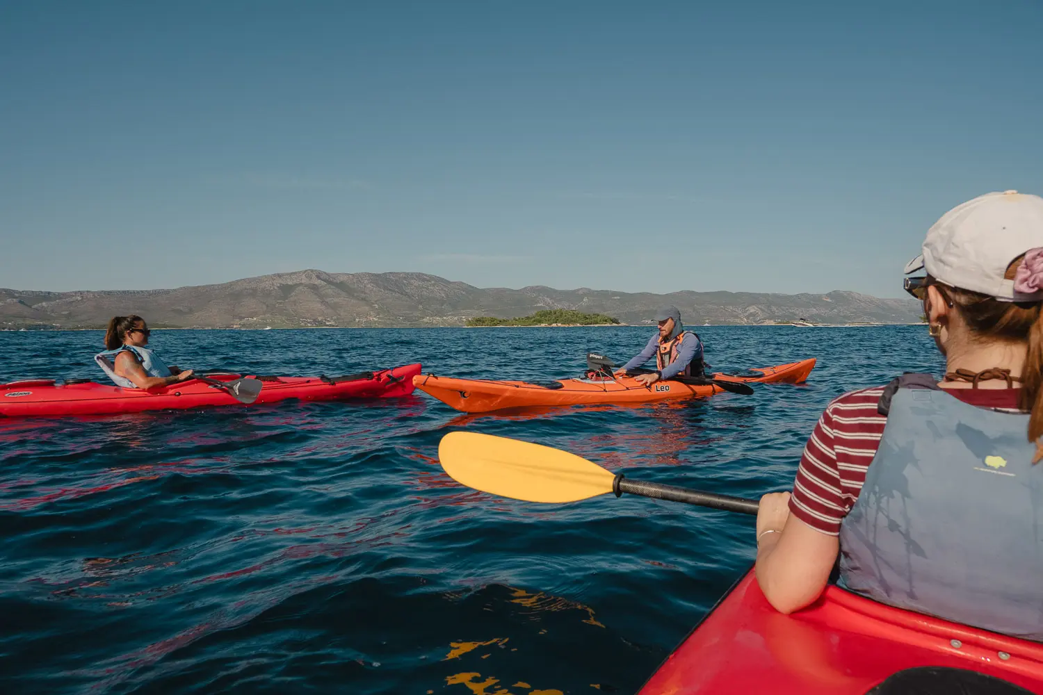 kayaking on korcula