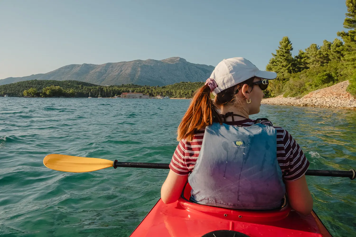 kayaking on korcula