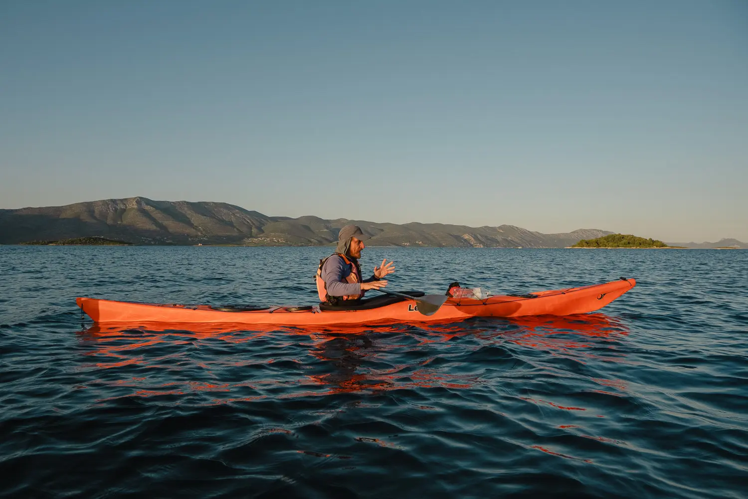 kayaking on korcula