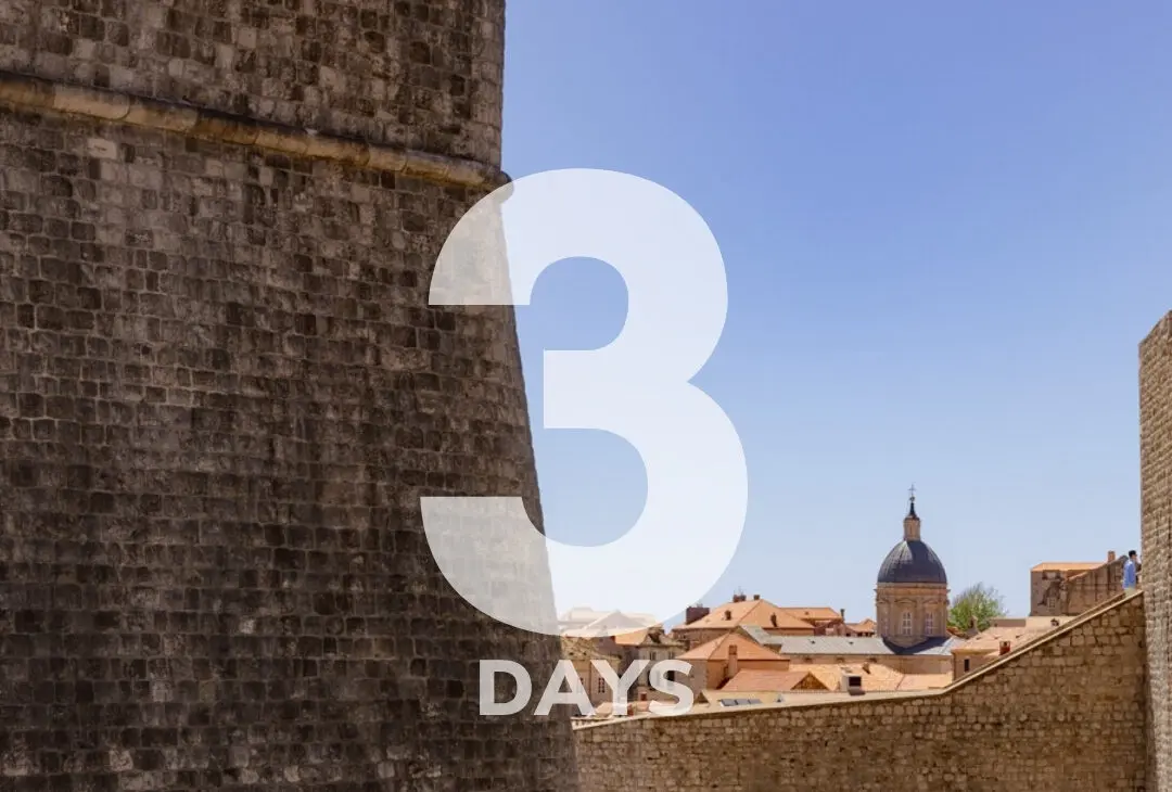 3 day itinerary dubrovnik