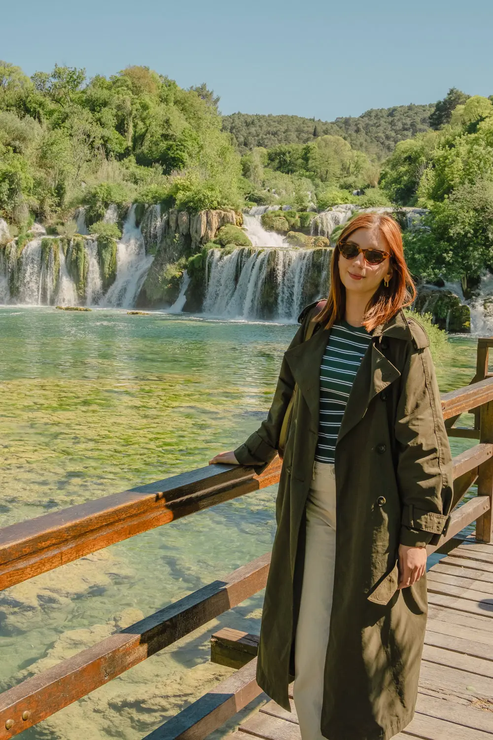 karla at krka waterfalls