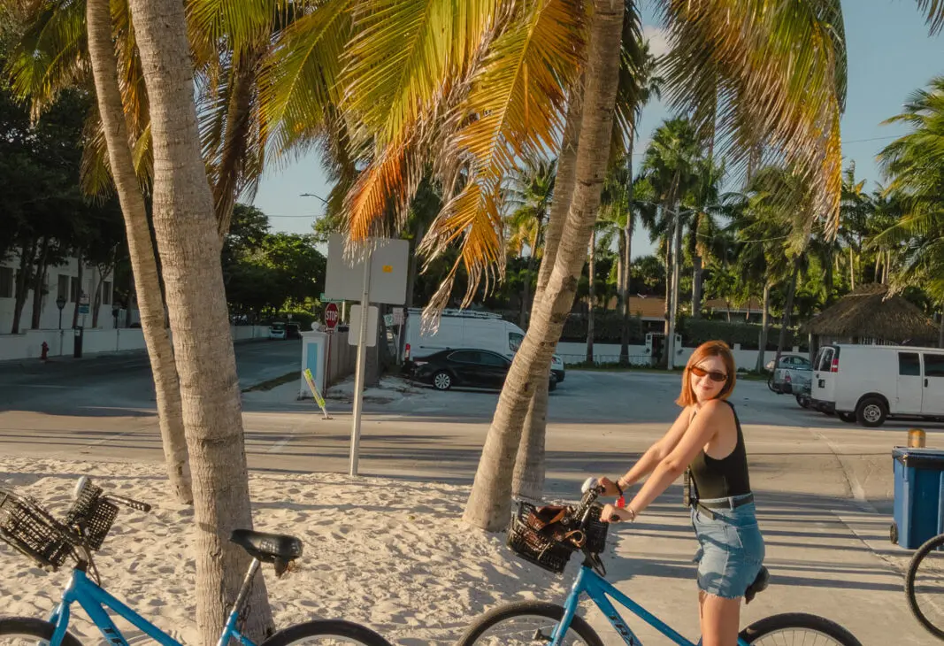 karla on a bike in key west